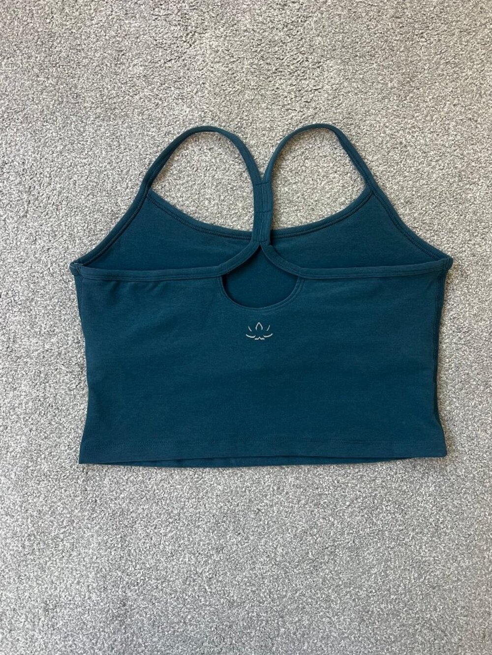 NWT Beyond Yoga Spacedye Slim Racerback Cropped Tank | Blue | Size L - Picture 3 of 4